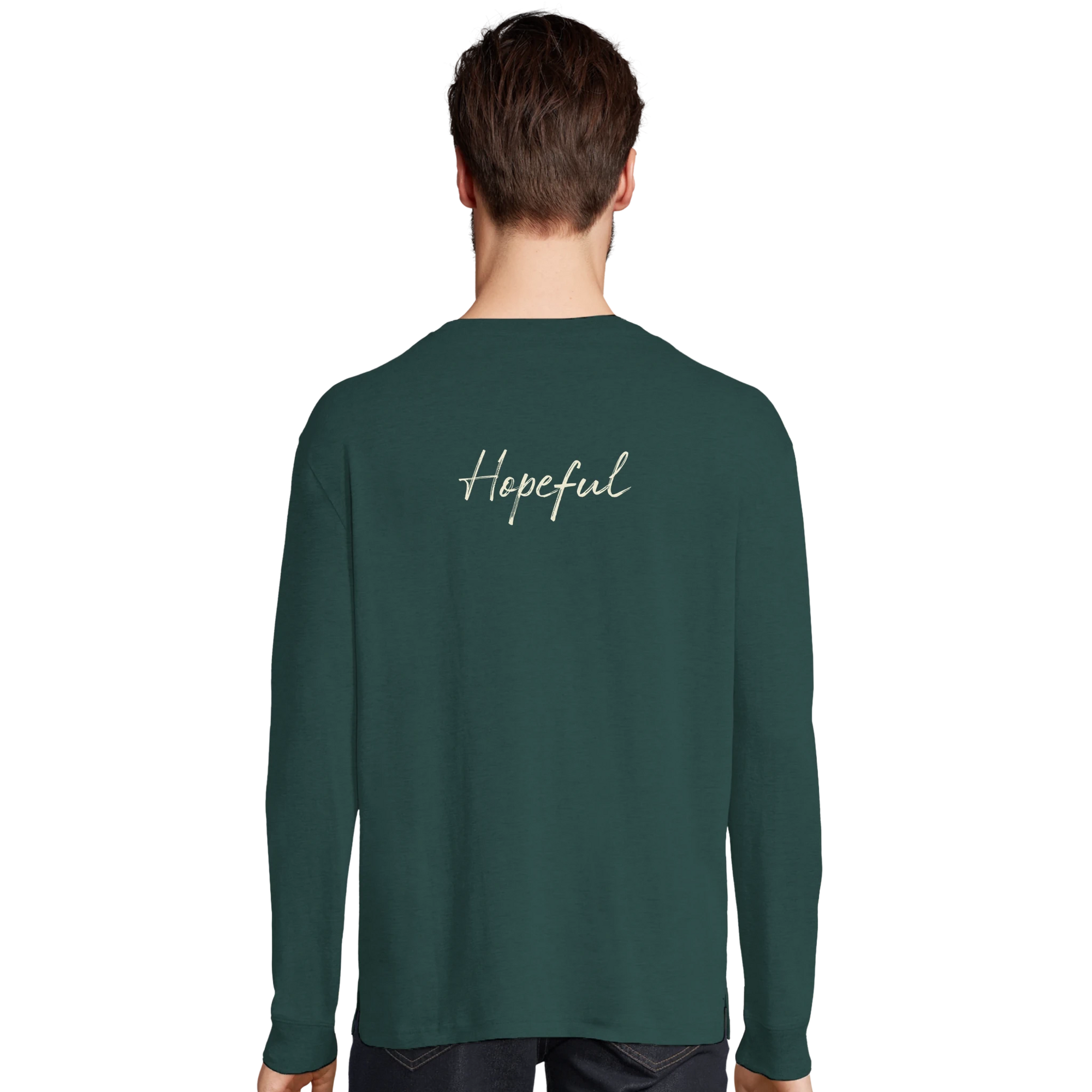 Hopeful - "A Dreamer’s Strength" Long sleeve green empire XS 11