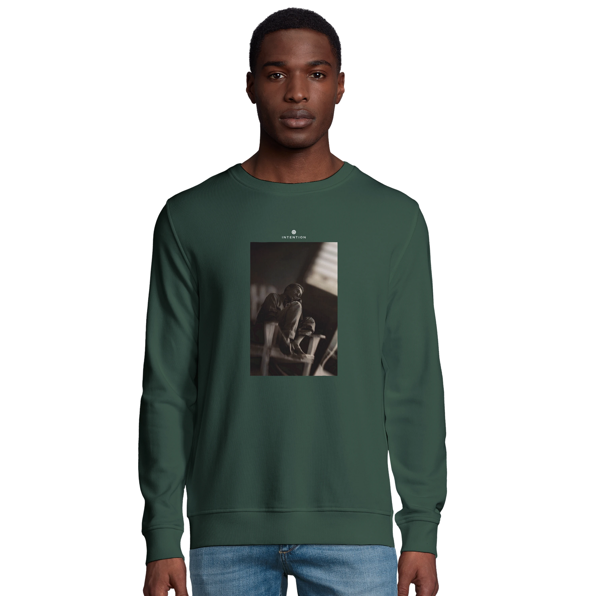 Hopeful - "A Dreamer's Strength" Sweatshirt Bottle Green 3