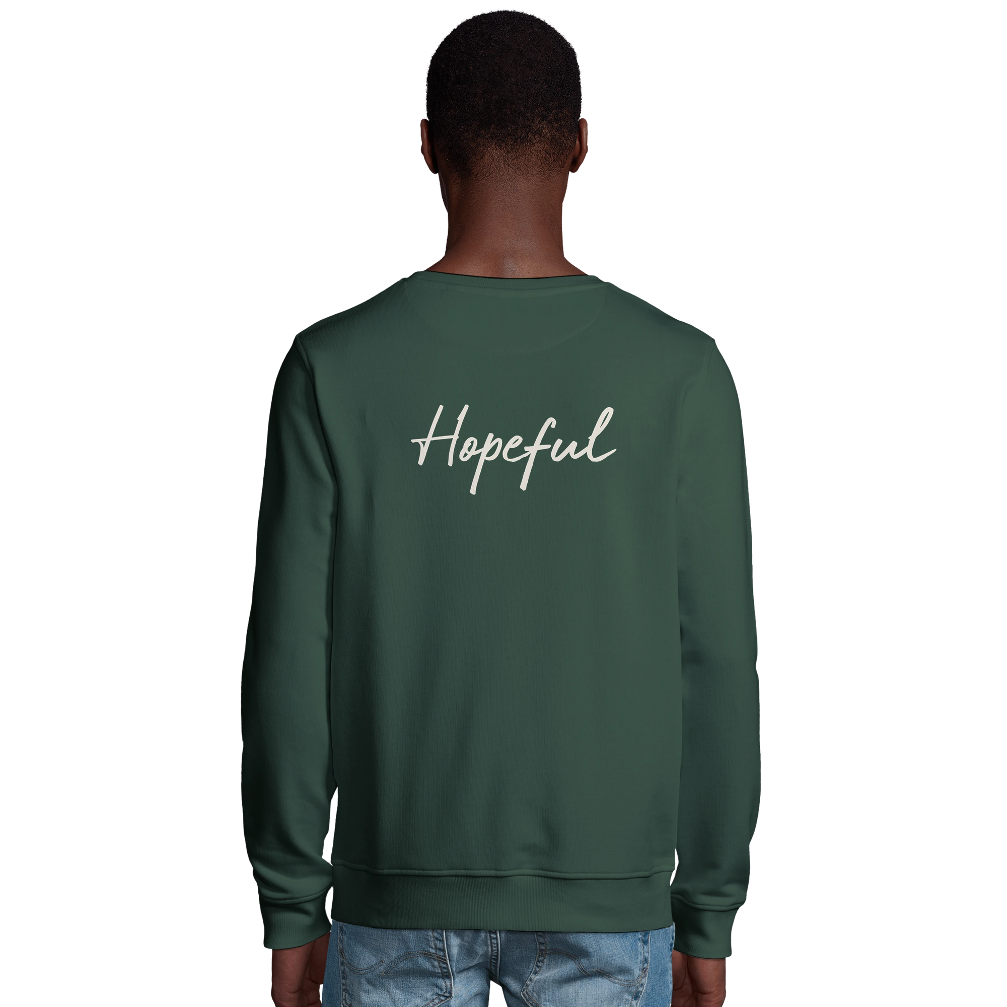 Hopeful - "A Dreamer's Strength" Sweatshirt Bottle Green 4