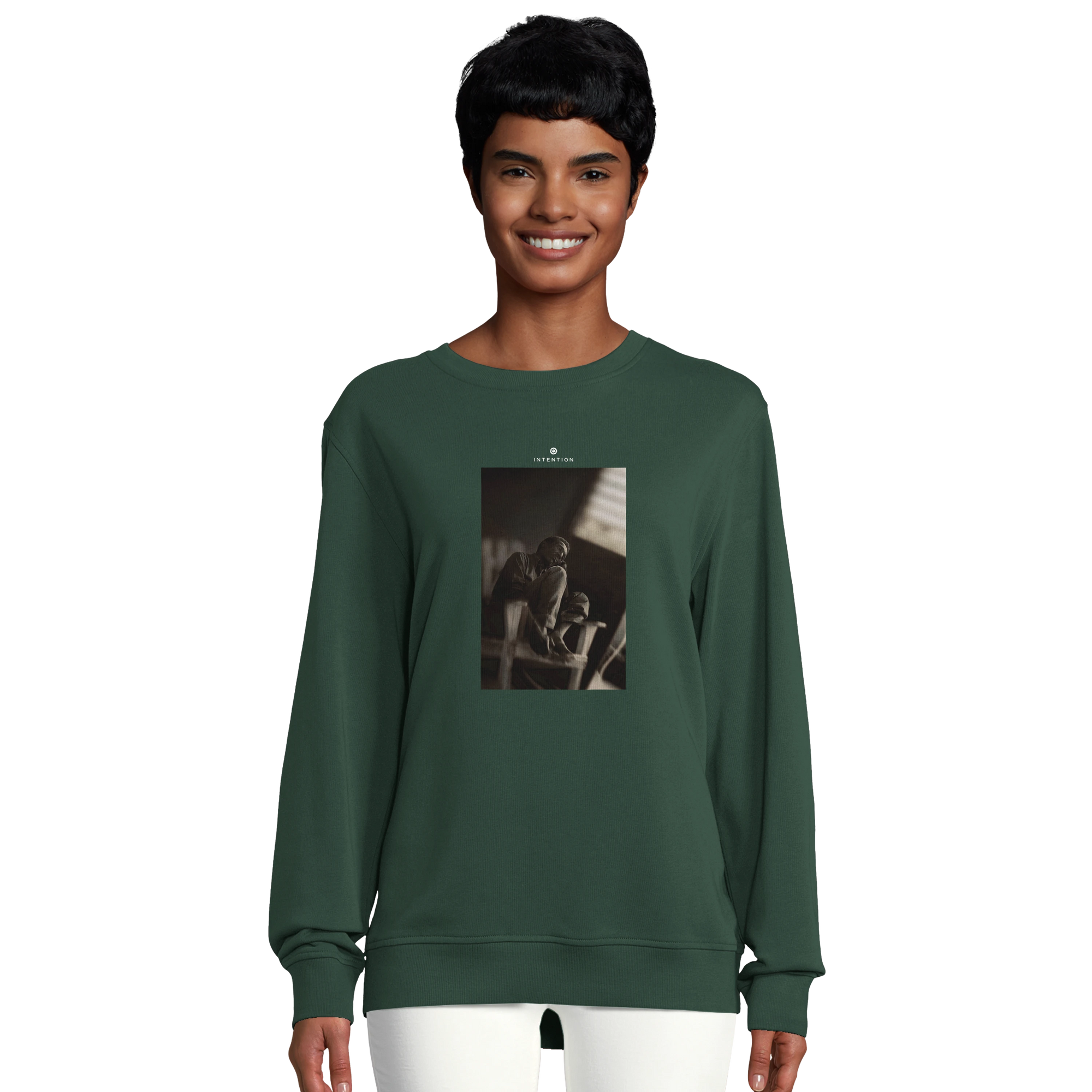 Hopeful - "A Dreamer's Strength" Sweatshirt Bottle Green 5