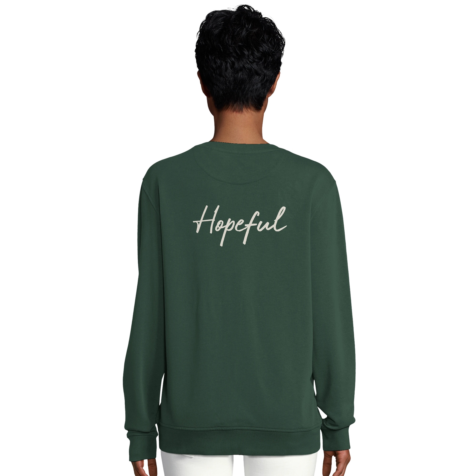 Hopeful - "A Dreamer's Strength" Sweatshirt Bottle Green 6