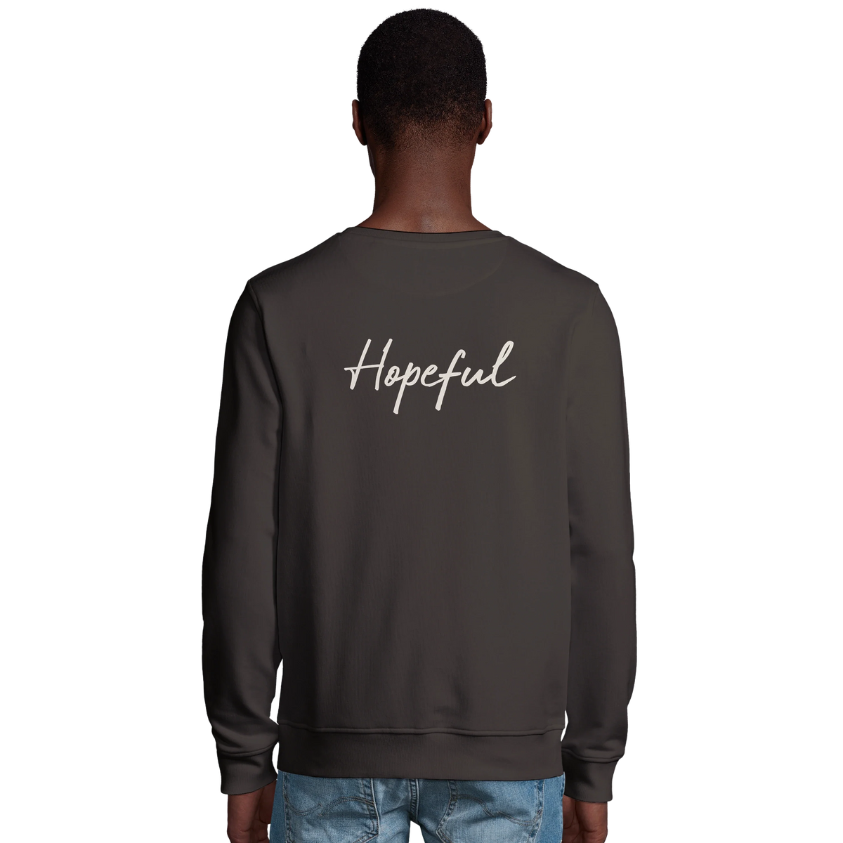 Hopeful - "A Dreamer's Strength" Sweatshirt deep charcoal grey 4