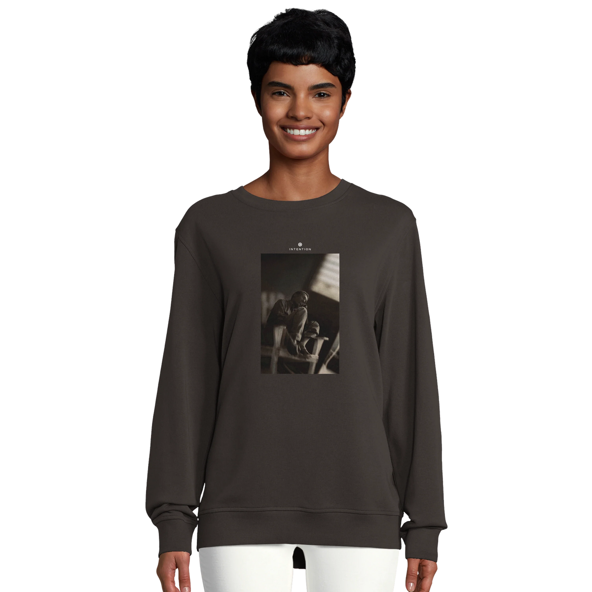 Hopeful - "A Dreamer's Strength" Sweatshirt deep charcoal grey 5