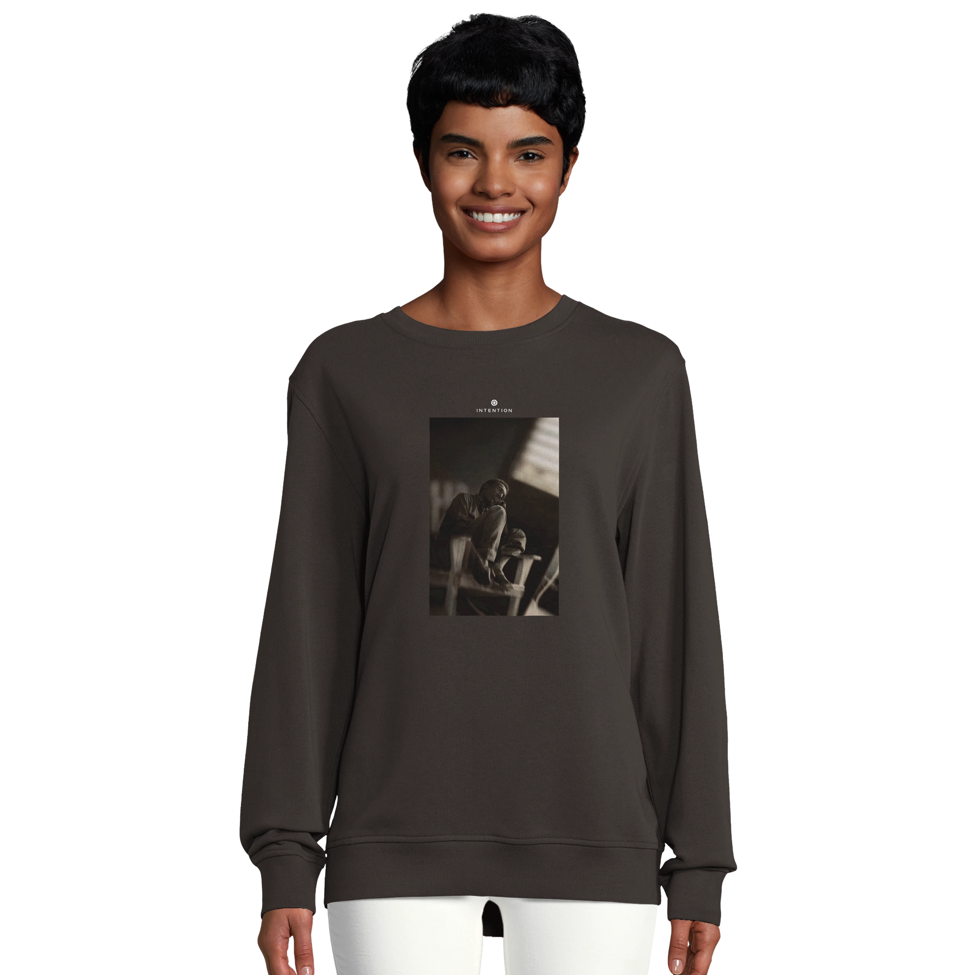 Hopeful - "A Dreamer's Strength" Sweatshirt deep charcoal grey 5
