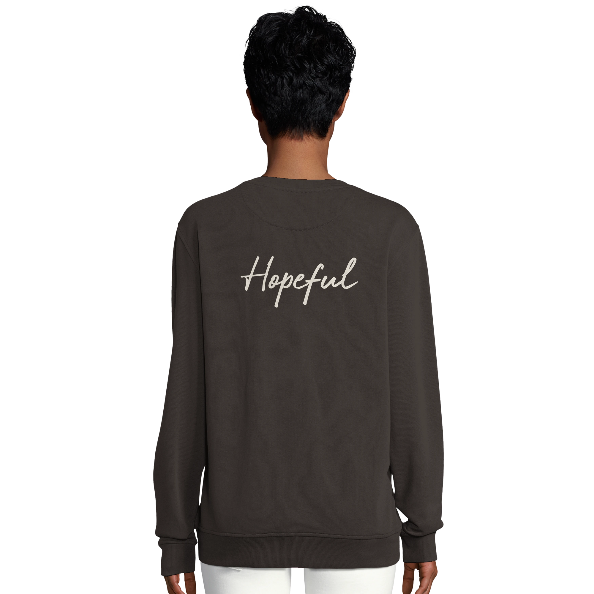 Hopeful - "A Dreamer's Strength" Sweatshirt deep charcoal grey 6