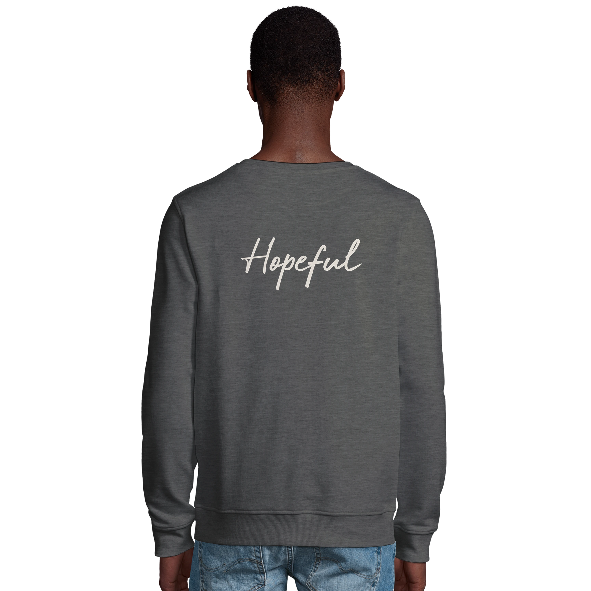 Hopeful - "A Dreamer's Strength" Sweatshirt Grey Melange 4