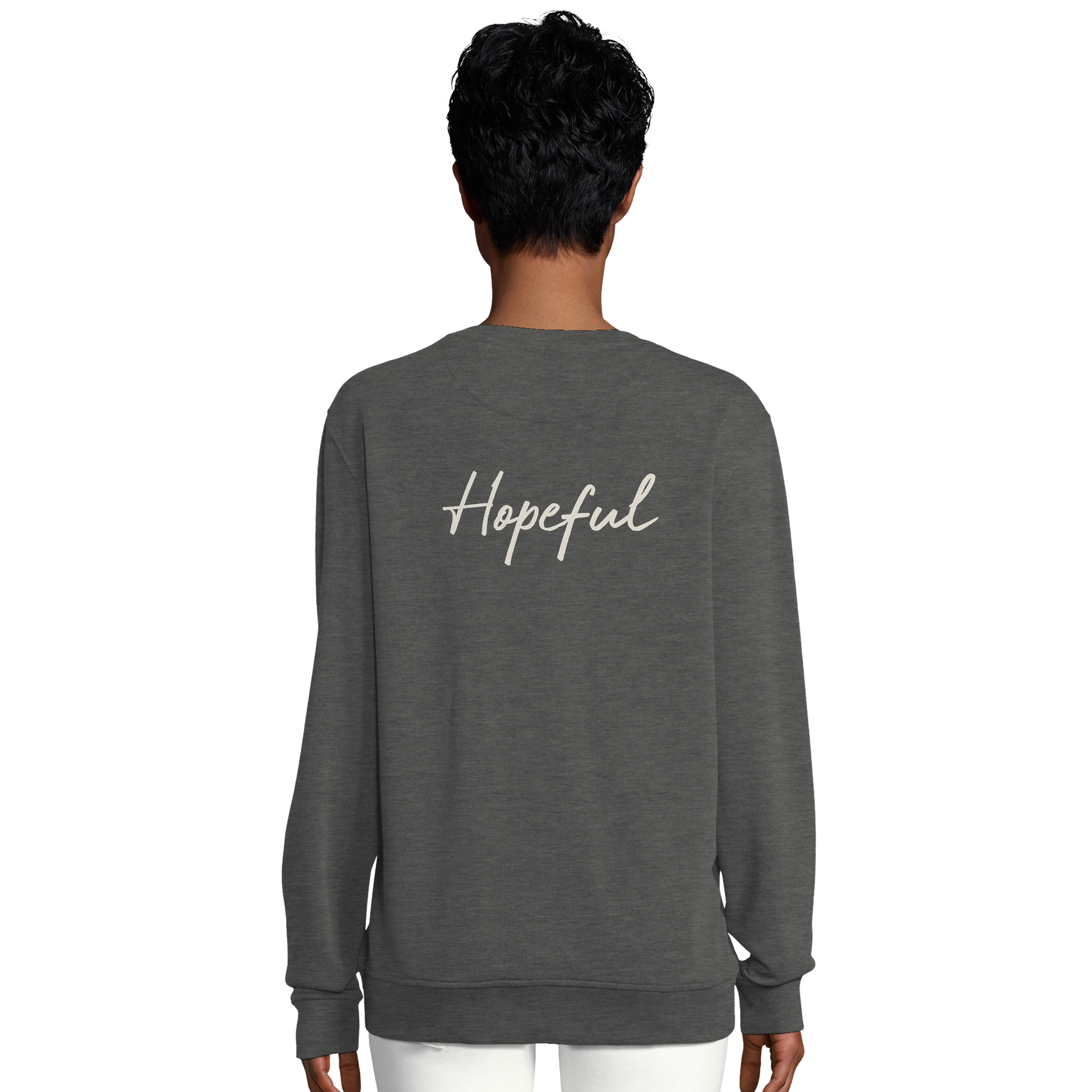 Hopeful - "A Dreamer's Strength" Sweatshirt Grey Melange 6