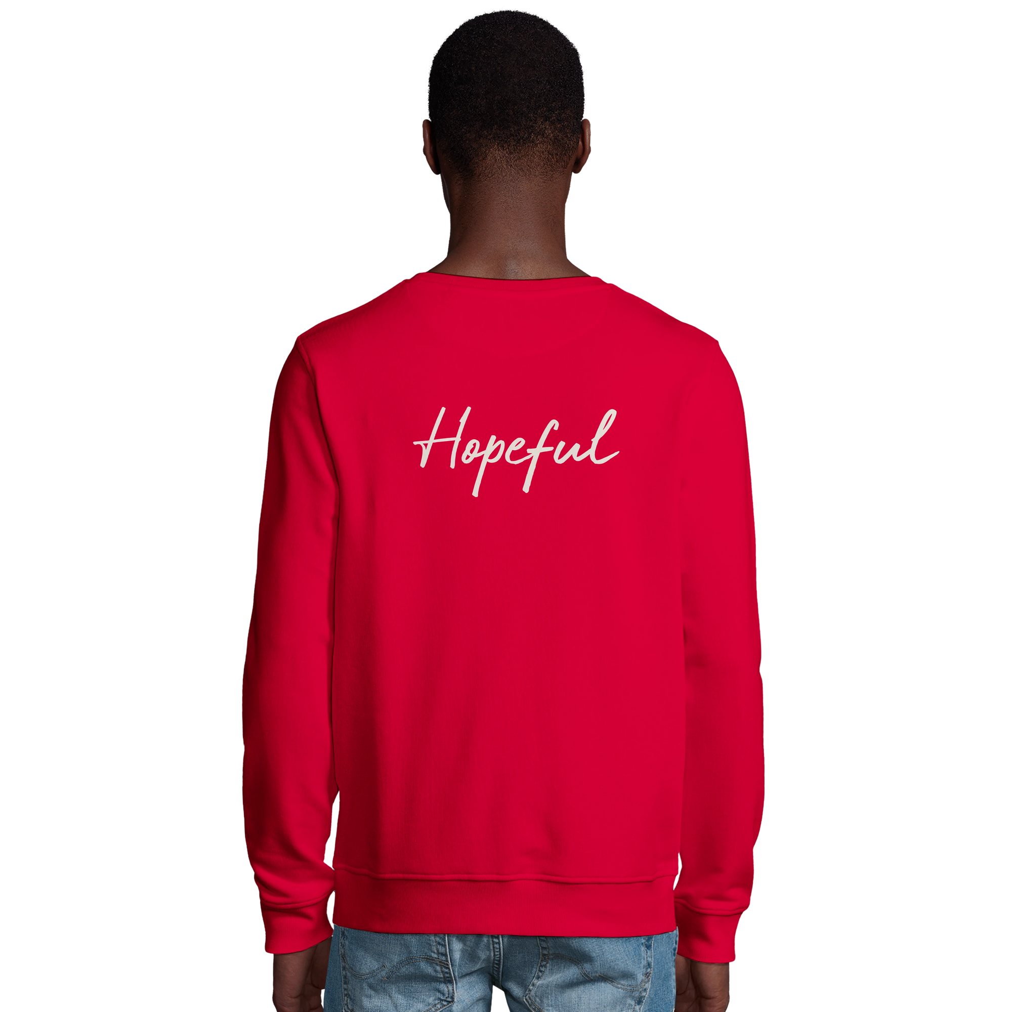 Hopeful - "A Dreamer's Strength" Sweatshirt Red 4