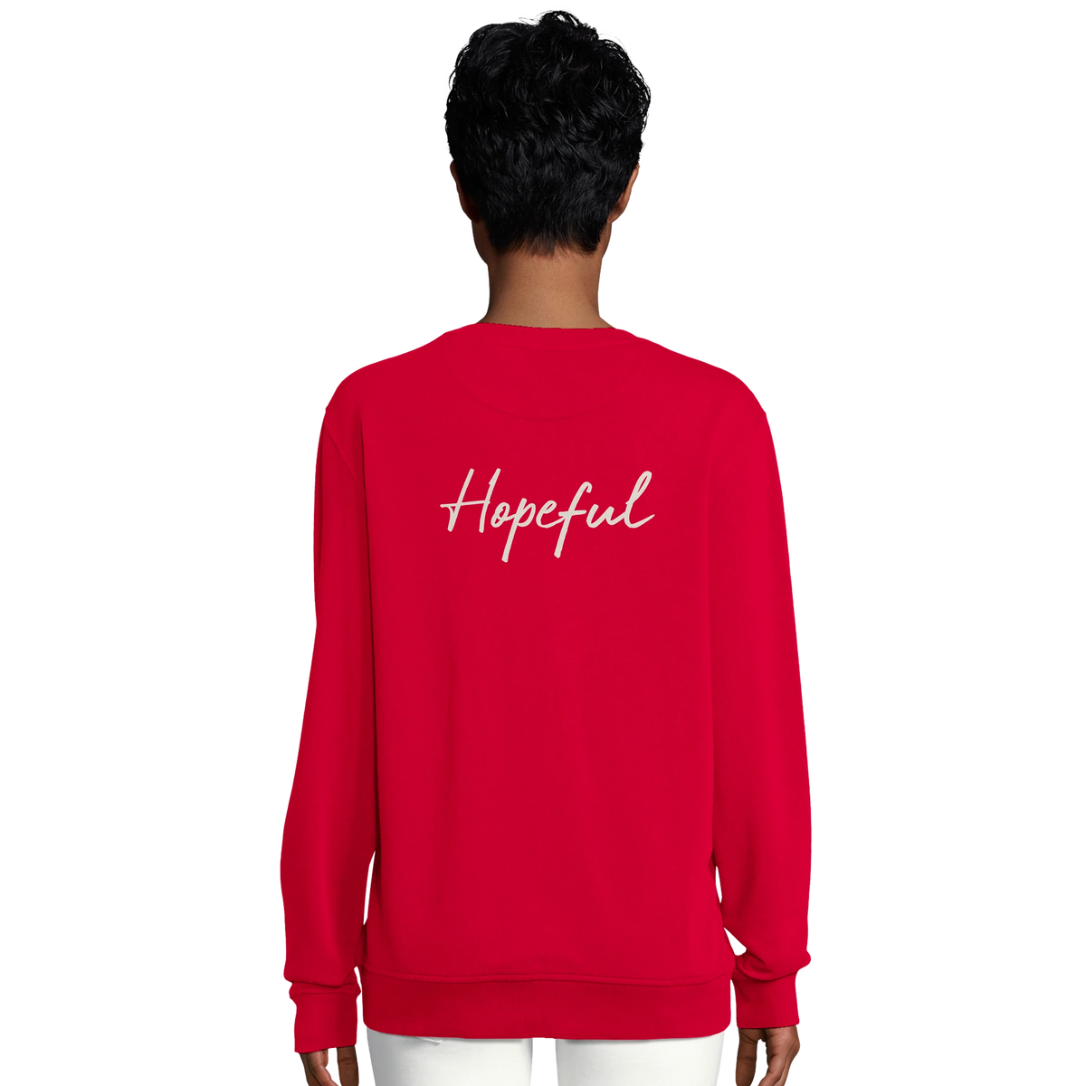 Hopeful - "A Dreamer's Strength" Sweatshirt Red 6