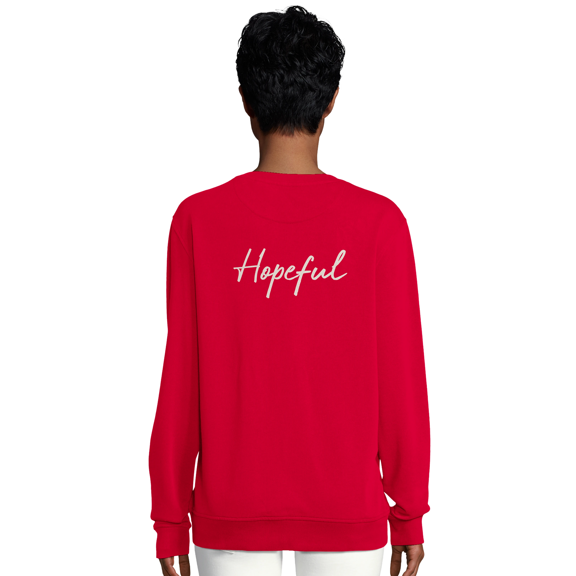 Hopeful - "A Dreamer's Strength" Sweatshirt Red 6