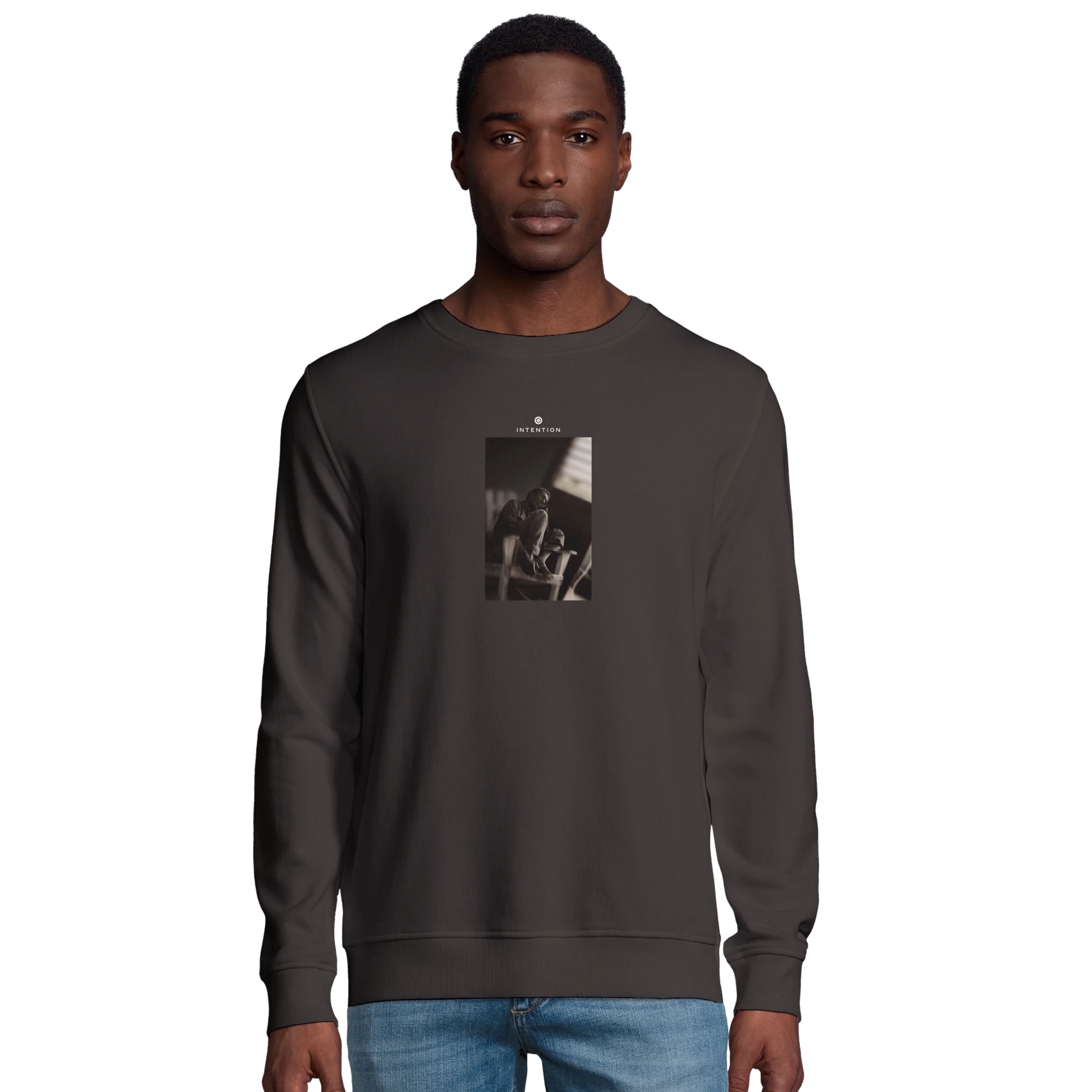 Hopeful - "A Dreamer's Strength" Sweatshirt deep charcoal grey XS 36