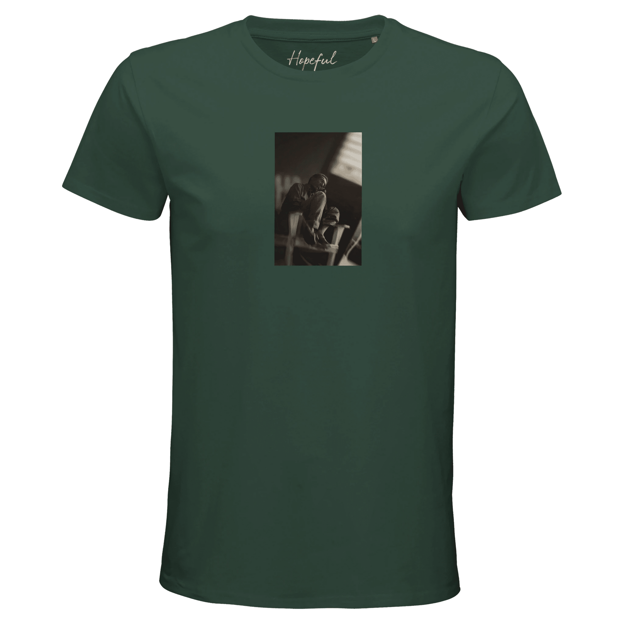 Hopeful - "A Dreamer’s Strength" T-shirt Bottle Green XS 10