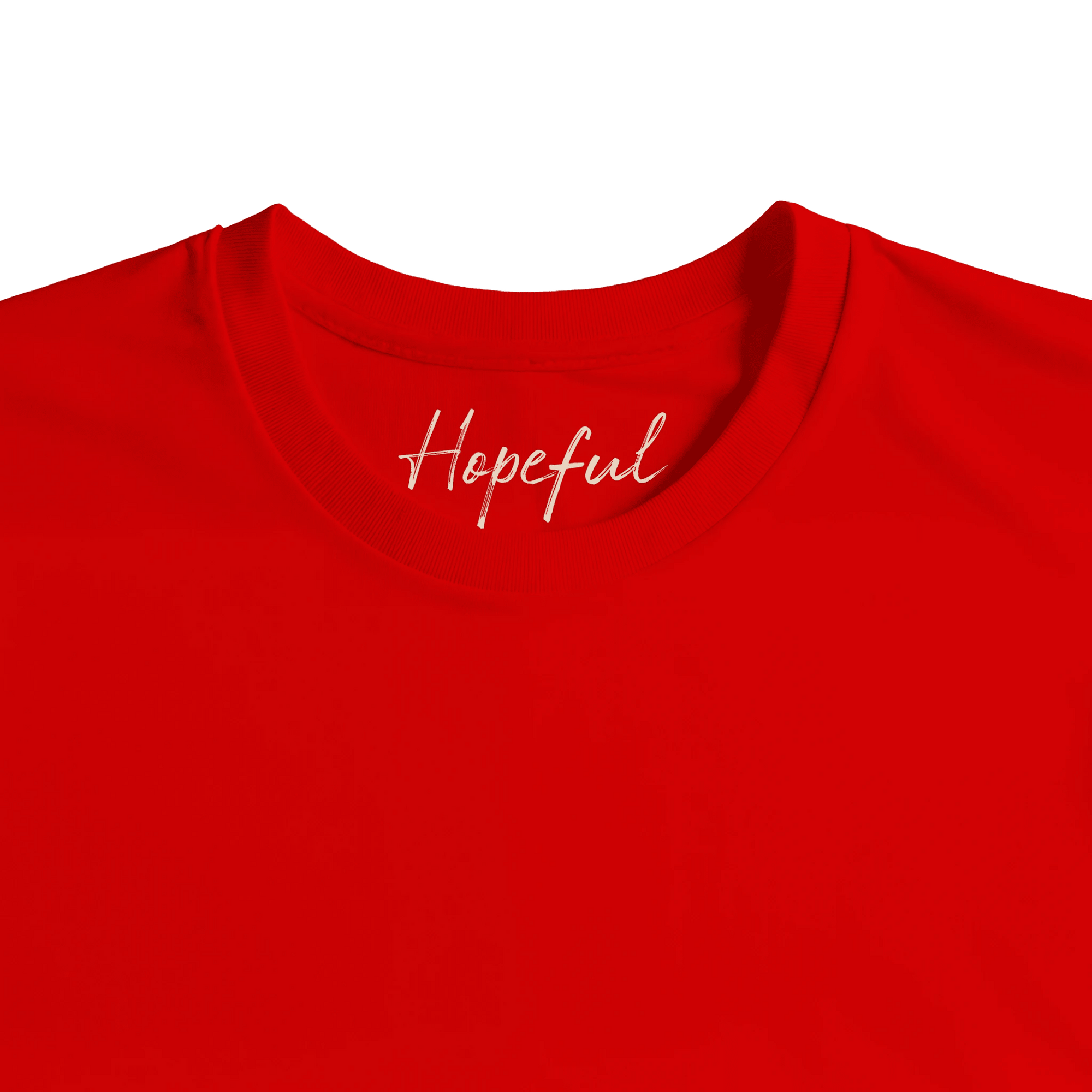 Hopeful - "A Dreamer’s Strength" T-shirt Bright Red XS 2