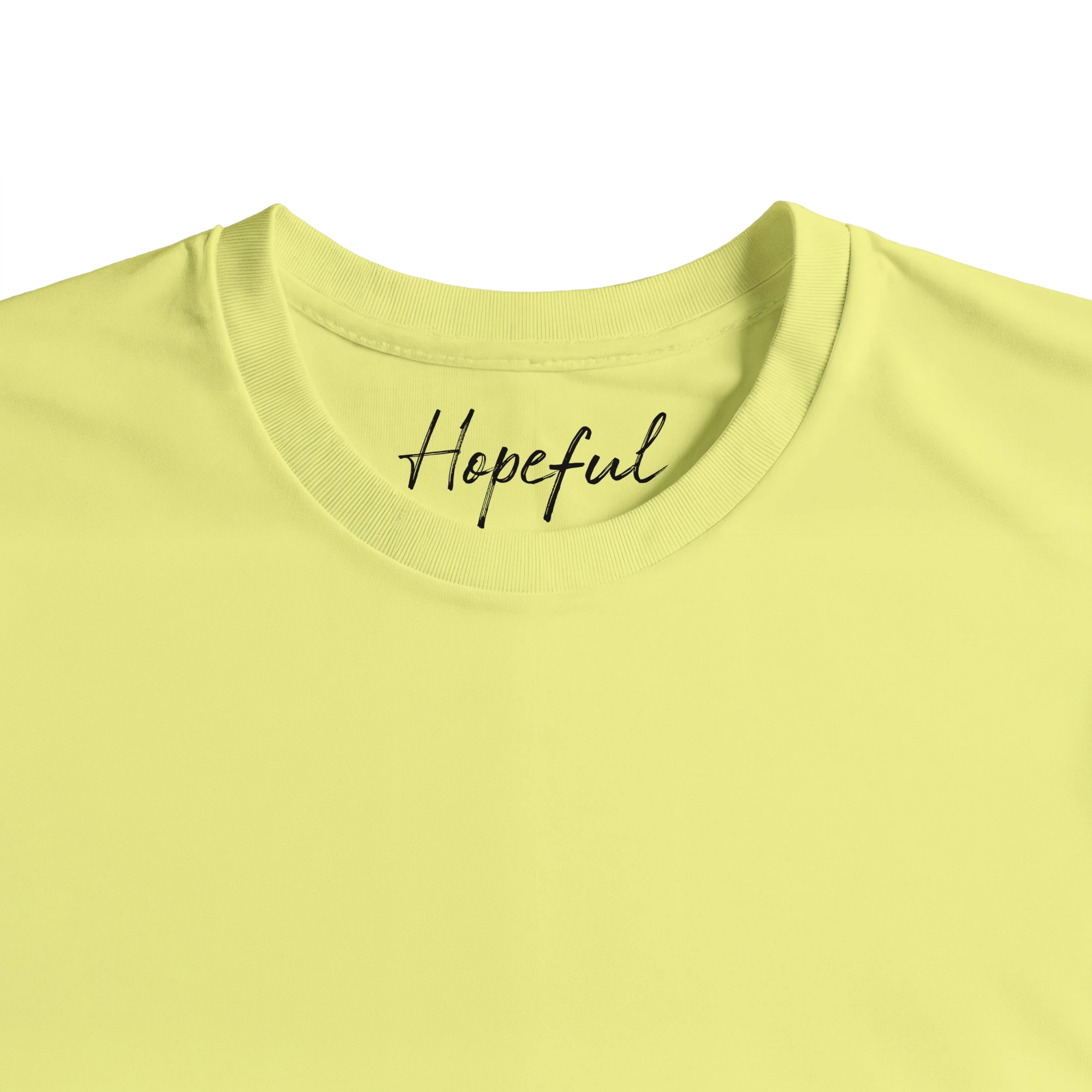 Hopeful - "A Dreamer’s Strength" T-shirt Light Yellow XS 17