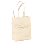 Hopeful - "A Dreamer’s Strength" Tote Bag Natural 3