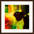 In the Eye Framed print 30x30 cm / 12x12″ Dark wood frame 26