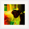 In the Eye Framed print 30x30 cm / 12x12″ White frame 8