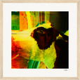 In the Eye Framed print 30x30 cm / 12x12″ Wood frame 17