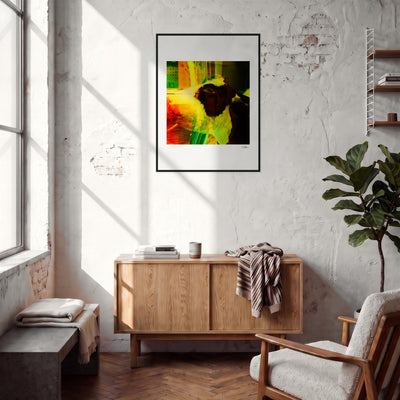 In the Eye Framed print 60x80 cm / 24x32″ Black frame in interior