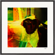 In the Eye Framed print 70x70 cm / 28x28″ Black frame 32