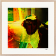 In the Eye Framed print 70x70 cm / 28x28″ Wood frame 23