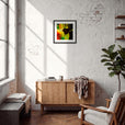 In the Eye Framed print 40x40 cm / 16x16″ Black frame in interior