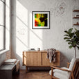In the Eye Framed print 50x50 cm / 20x20″ Black frame in interior