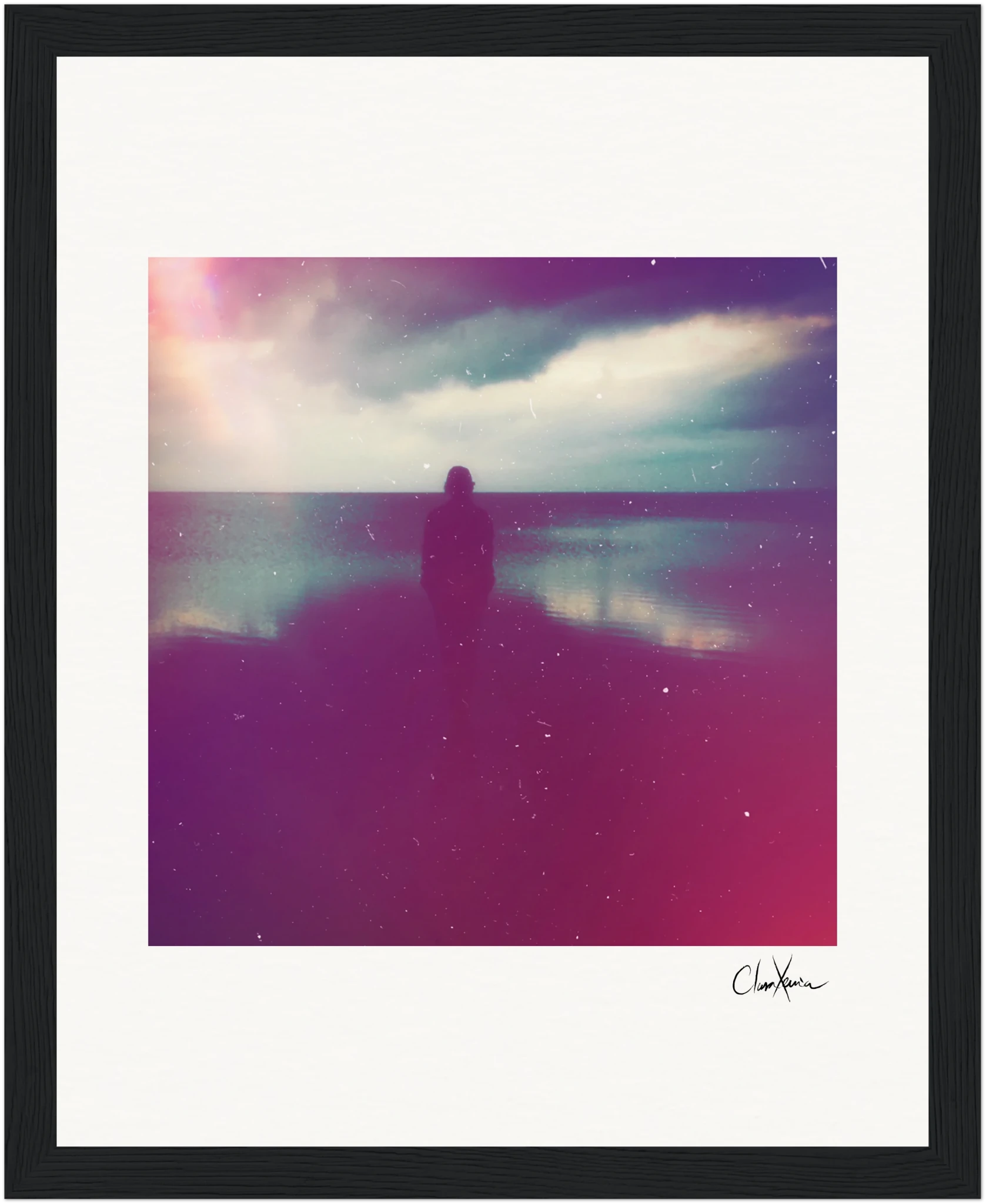 Indigo Sky Framed print 20x25 cm / 8x10″ Black frame 35