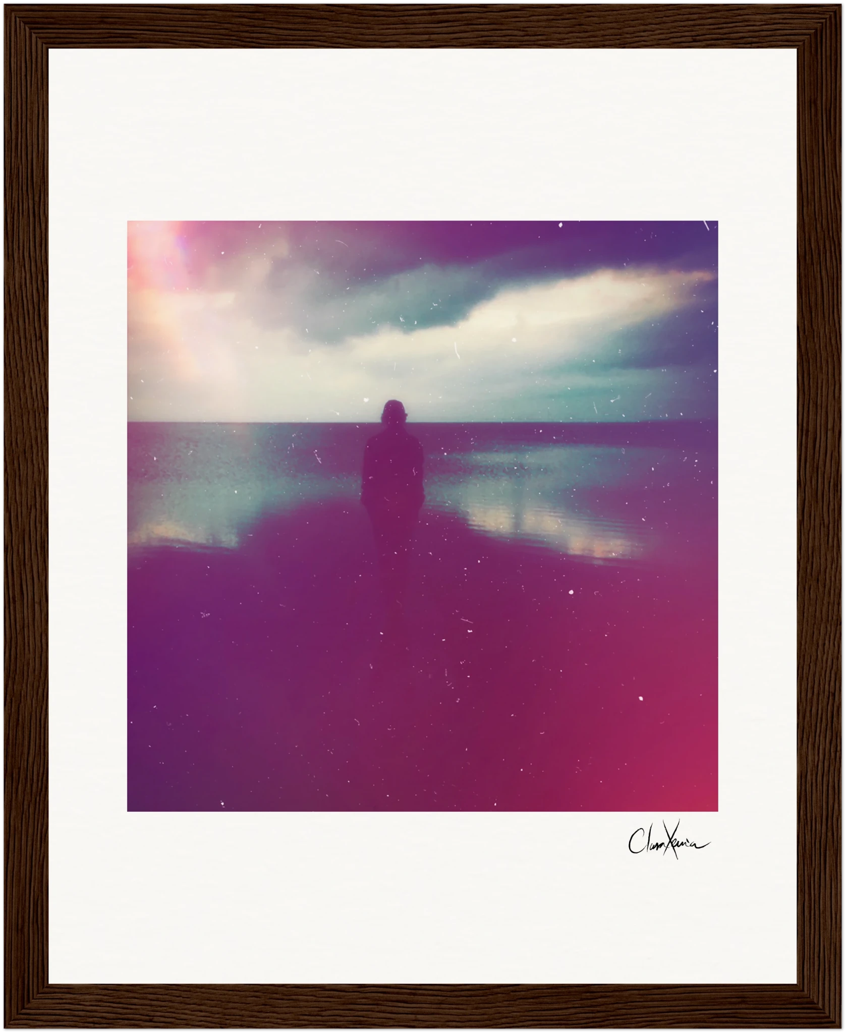 Indigo Sky Framed print 20x25 cm / 8x10″ Dark wood frame 26