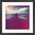 Indigo Sky Framed print 30x30 cm / 12x12″ Black frame 26