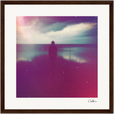 Indigo Sky Framed print 30x30 cm / 12x12″ Dark wood frame 28