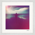Indigo Sky Framed print 30x30 cm / 12x12″ White frame 8