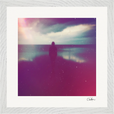 Indigo Sky Framed print 30x30 cm / 12x12″ White frame 8