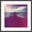 Indigo Sky Framed print 40x40 cm / 16x16″ Black frame 38