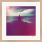 Indigo Sky Framed print 40x40 cm / 16x16″ Wood frame 18