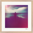 Indigo Sky Framed print 40x40 cm / 16x16″ Wood frame 18