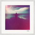 Indigo Sky Framed print 50x50 cm / 20x20″ White frame 12