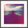 Indigo Sky Framed print 70x70 cm / 28x28″ Black frame 32