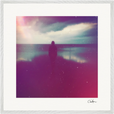 Indigo Sky Framed print 70x70 cm / 28x28″ White frame 14