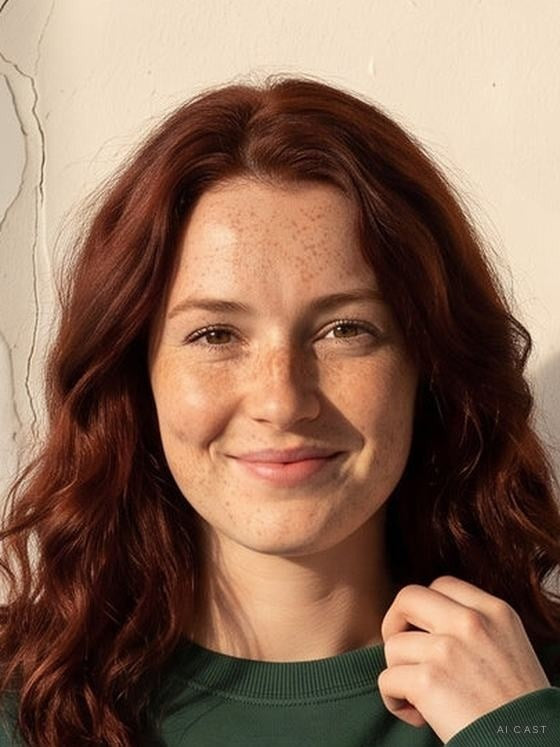 Serena, a character in the Intention Cast. Generated, not a real person.