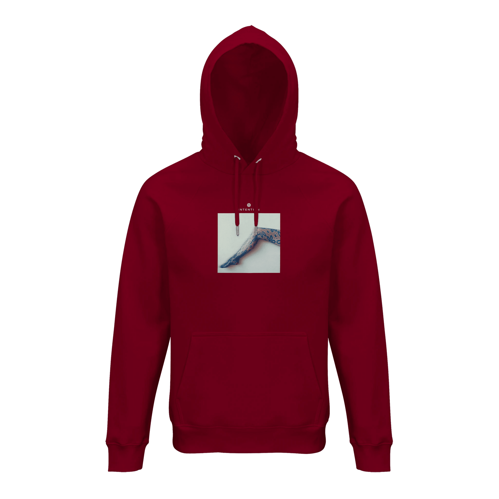 Jazzy - "Lacey Leg" Hoodie Burgundy XS 1
