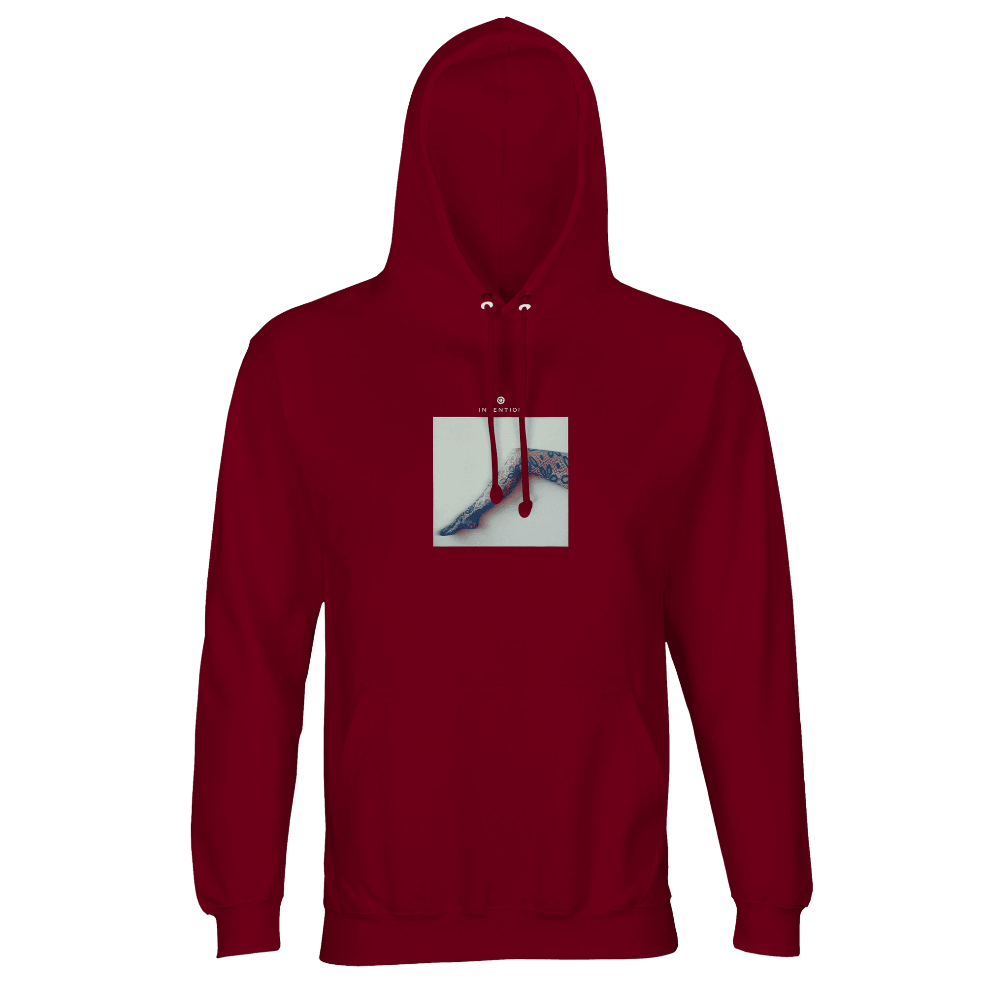 Jazzy - "Lacey Leg" Hoodie Burgundy XS 9