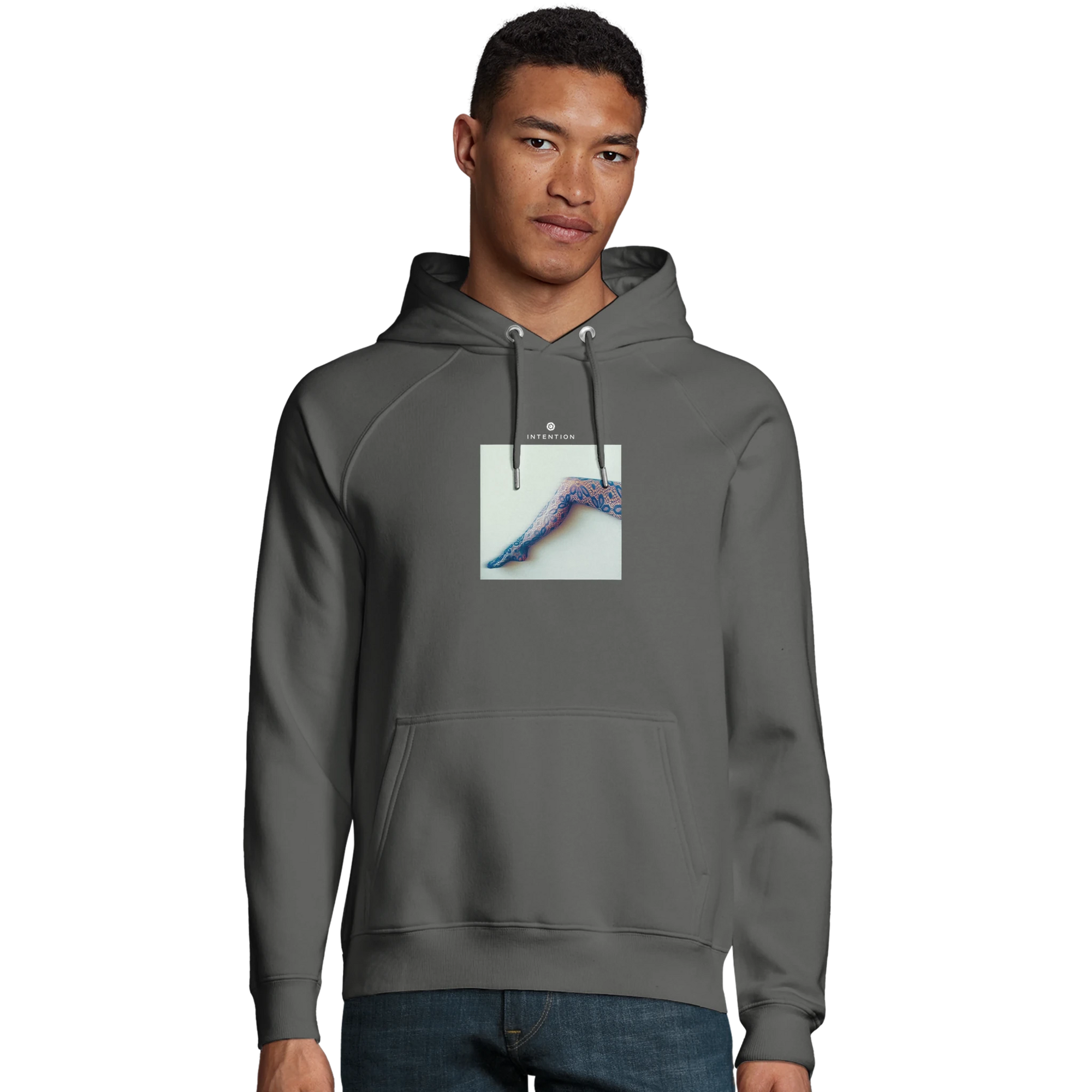 Jazzy - "Lacey Leg" Hoodie charcoal melange XS 3