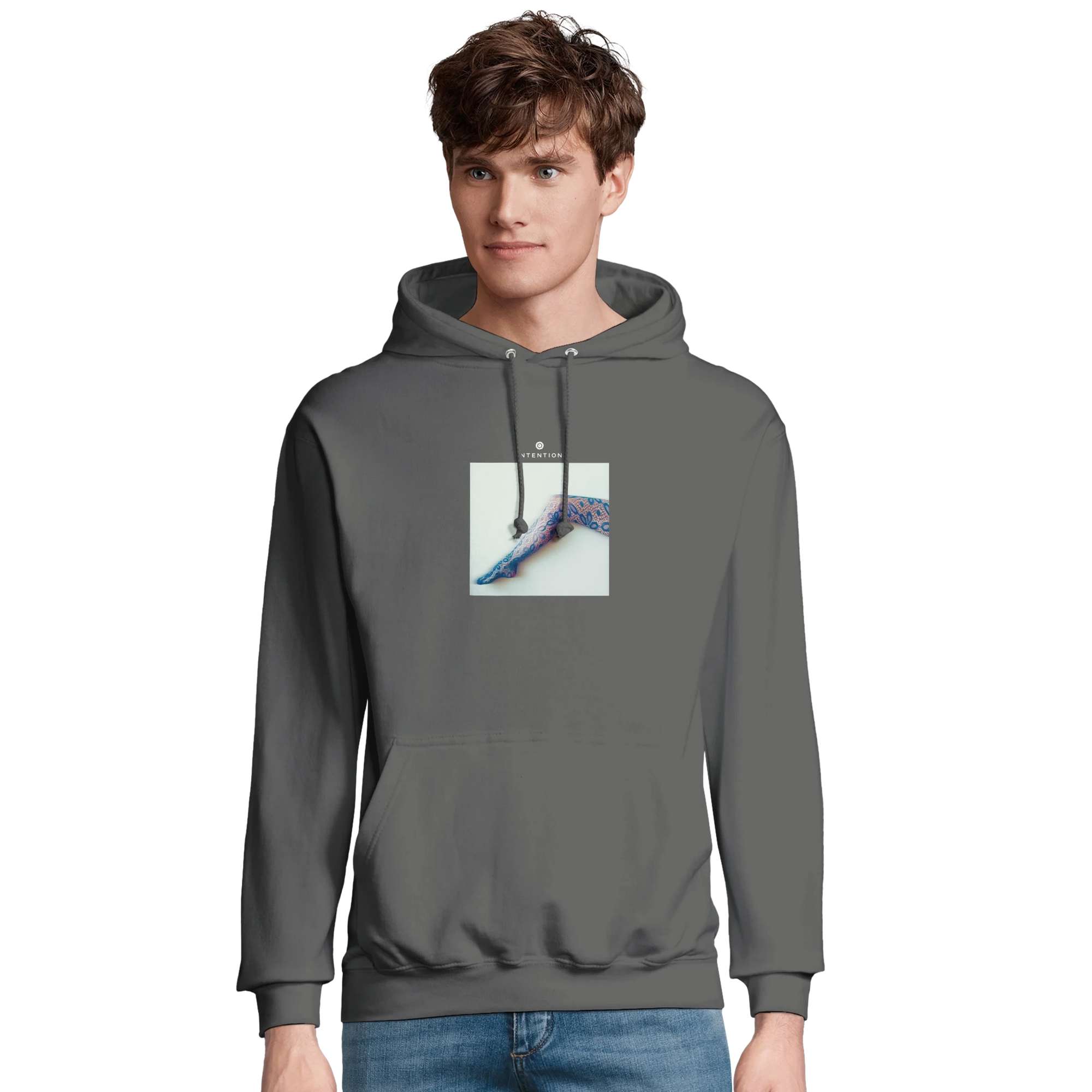 Jazzy - "Lacey Leg" Hoodie charcoal melange XS 26