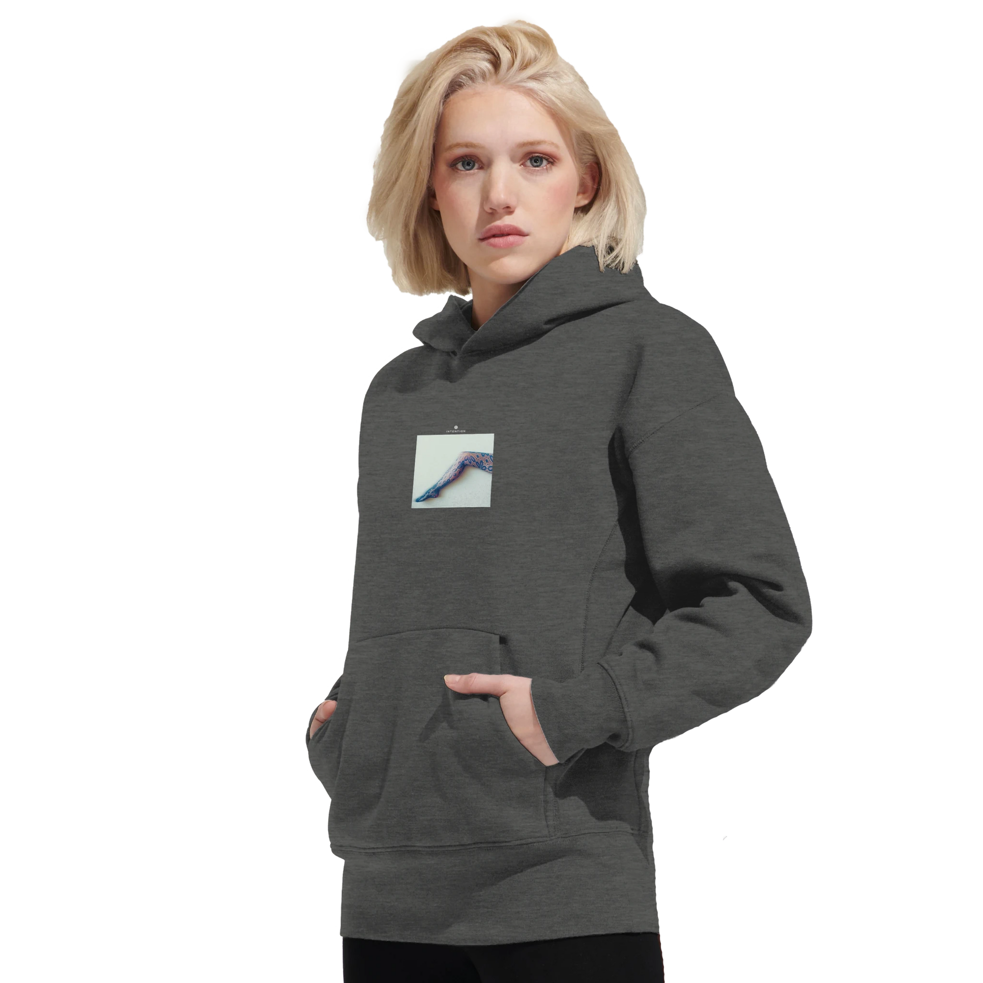 Jazzy - "Lacey Leg" Hoodie Grey Melange XS 5