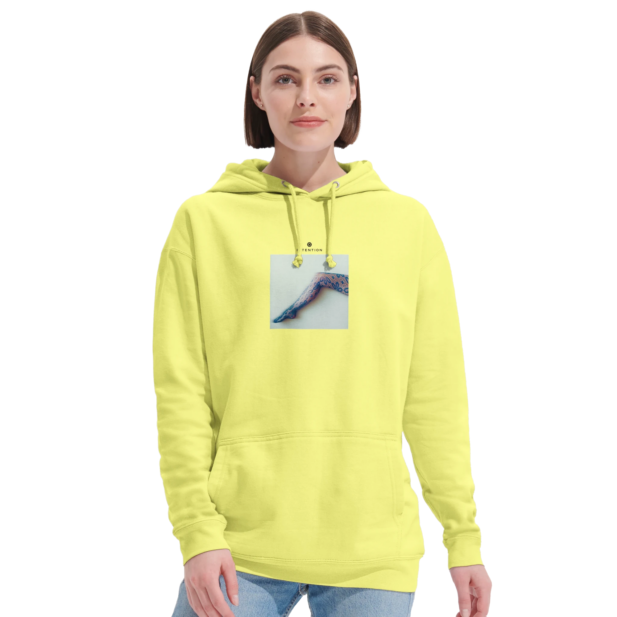 Jazzy - "Lacey Leg" Hoodie Light Yellow XS 23