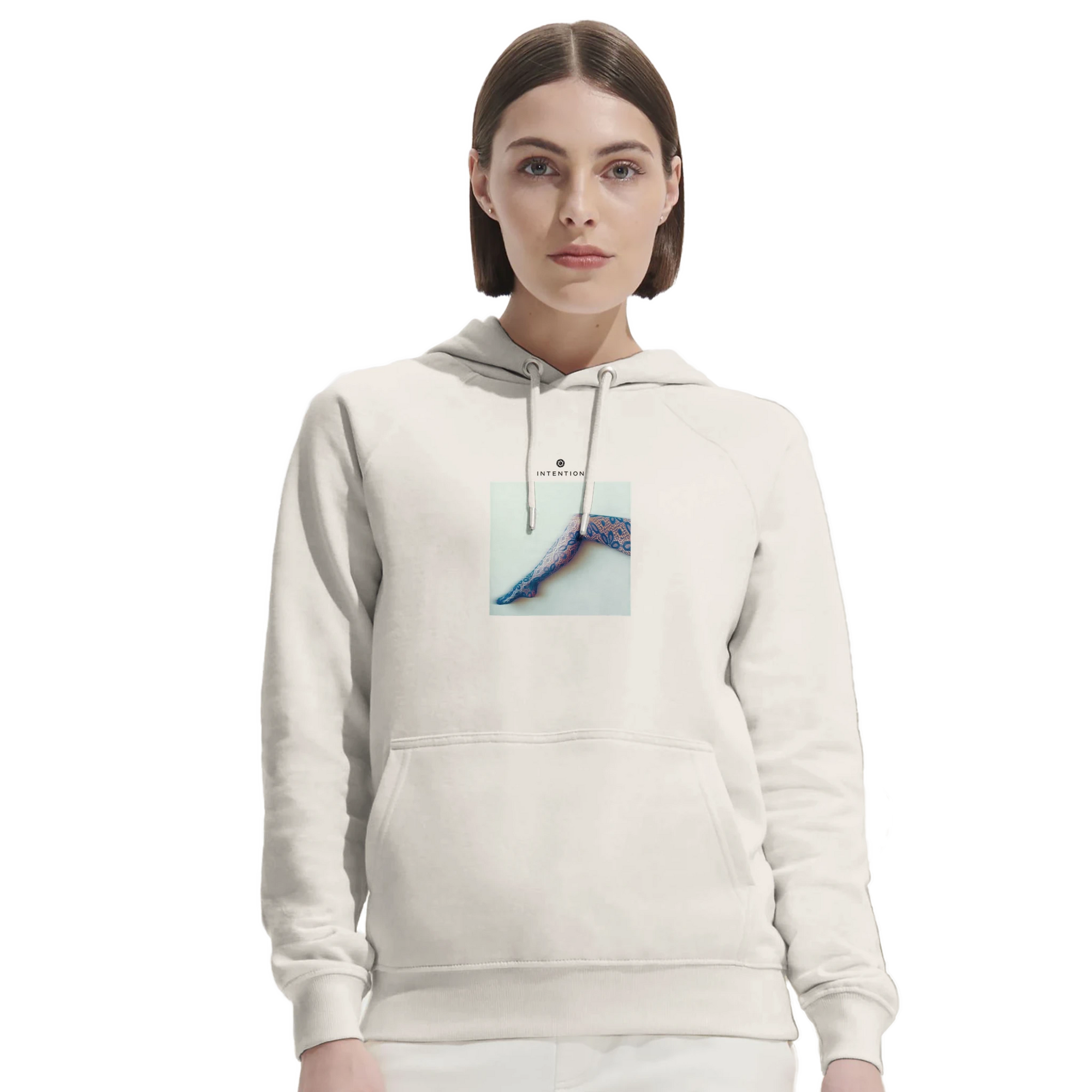 Jazzy - "Lacey Leg" Hoodie Off White XS 5