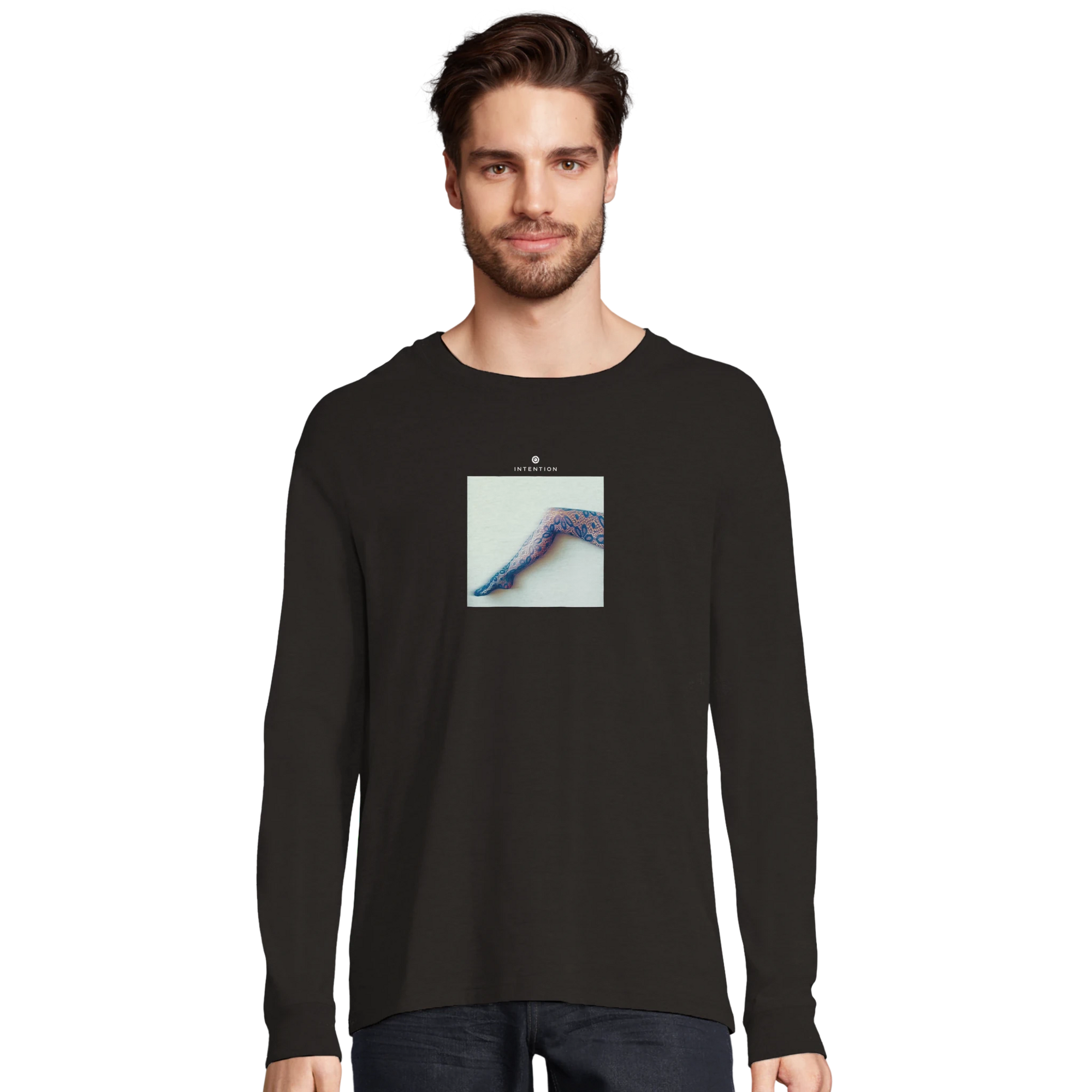Jazzy - "Lacey Leg" Long sleeve Deep Black XS 3
