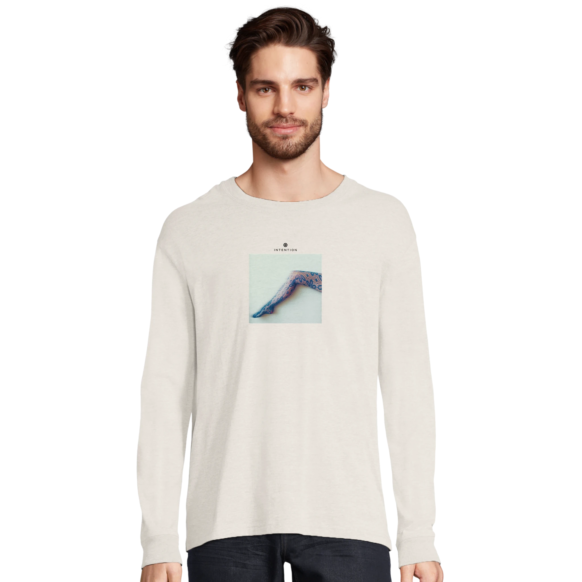 Jazzy - "Lacey Leg" Long sleeve Off White XS 4