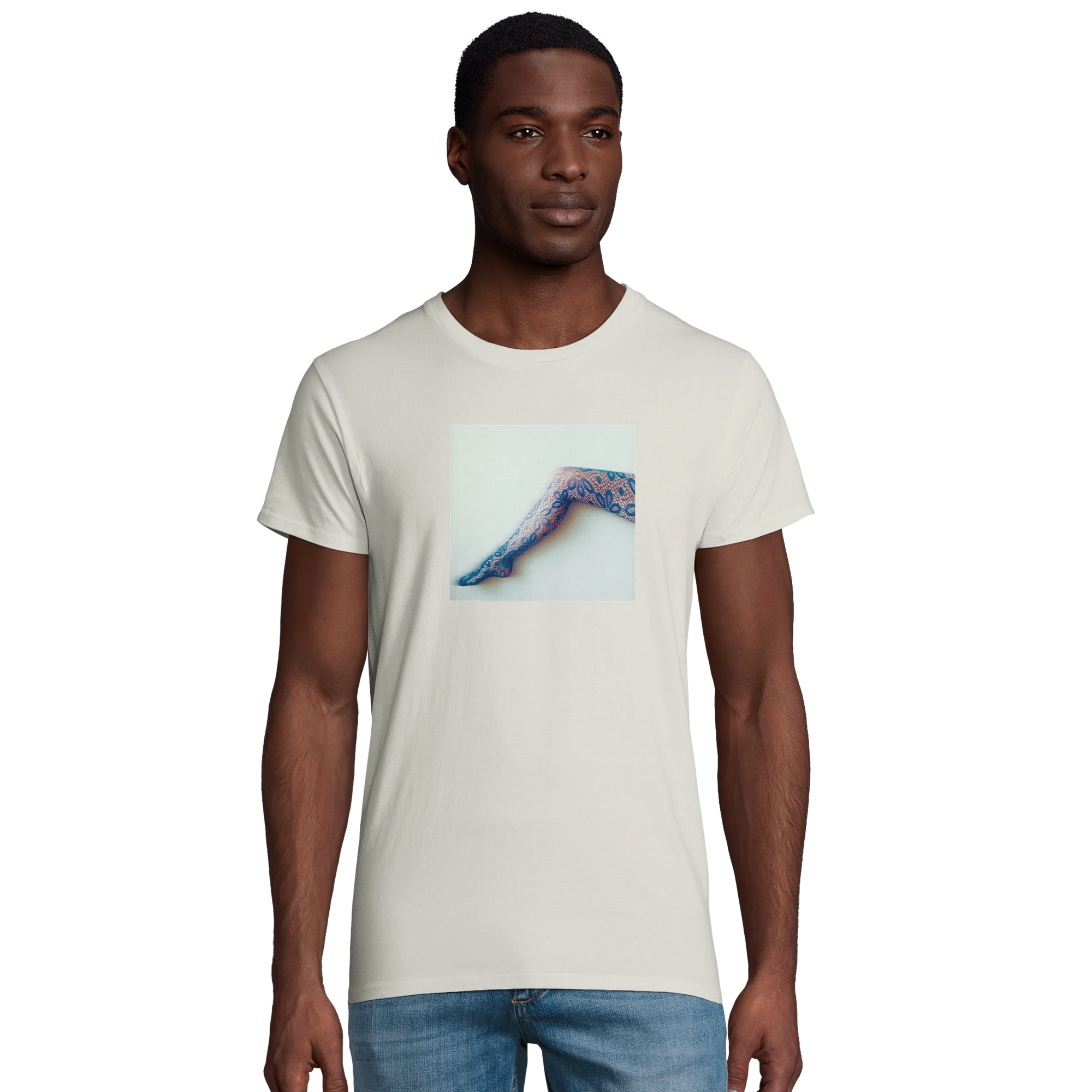 Jazzy - "Lacey Leg" T-shirt Ash 3